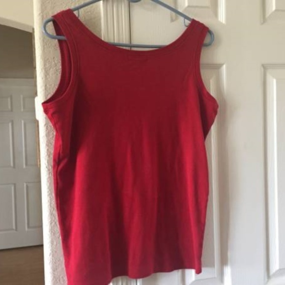 Eddie Bauer Women's Red Tank Top XL - Picture 2 of 4